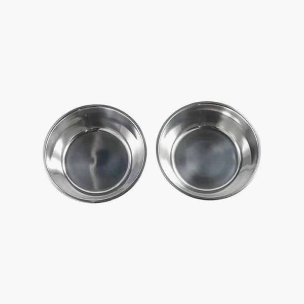 Pet Supplies Large Capacity Dog Bowl Non-rust Stainless Steel Cat Water Feeder Bowls Silver Pet Food Container Kitten